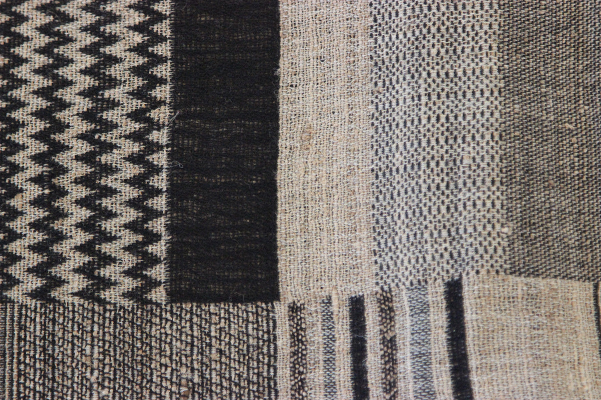 Diwan handwoven wool and tussar silk throw in Tahoe